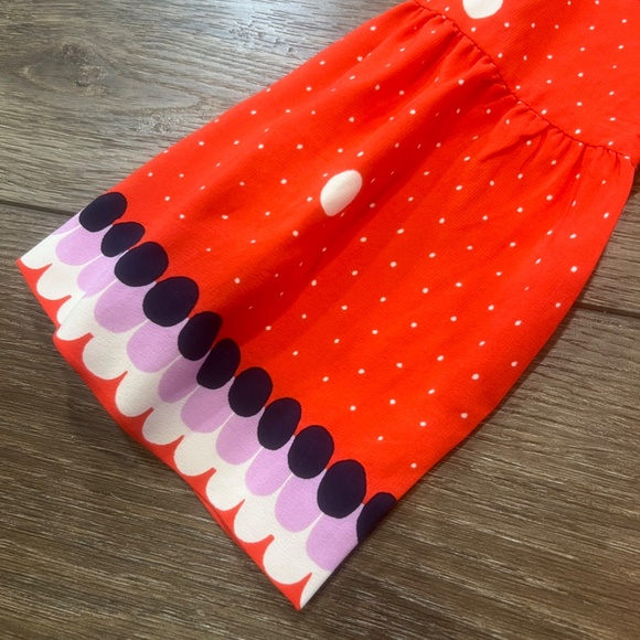 Boden Women's Armelle Red Dot Blouse, 3/4 Length Sleeve, Mock Neck, Size 2 - Picture 4 of 14